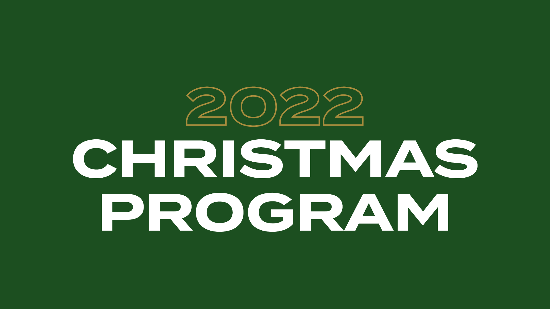 Christmas Program